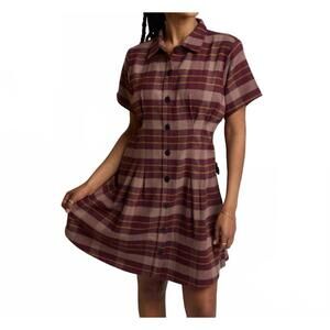 NEW KNOWN SUPPLY josephine flannel dress in fudge